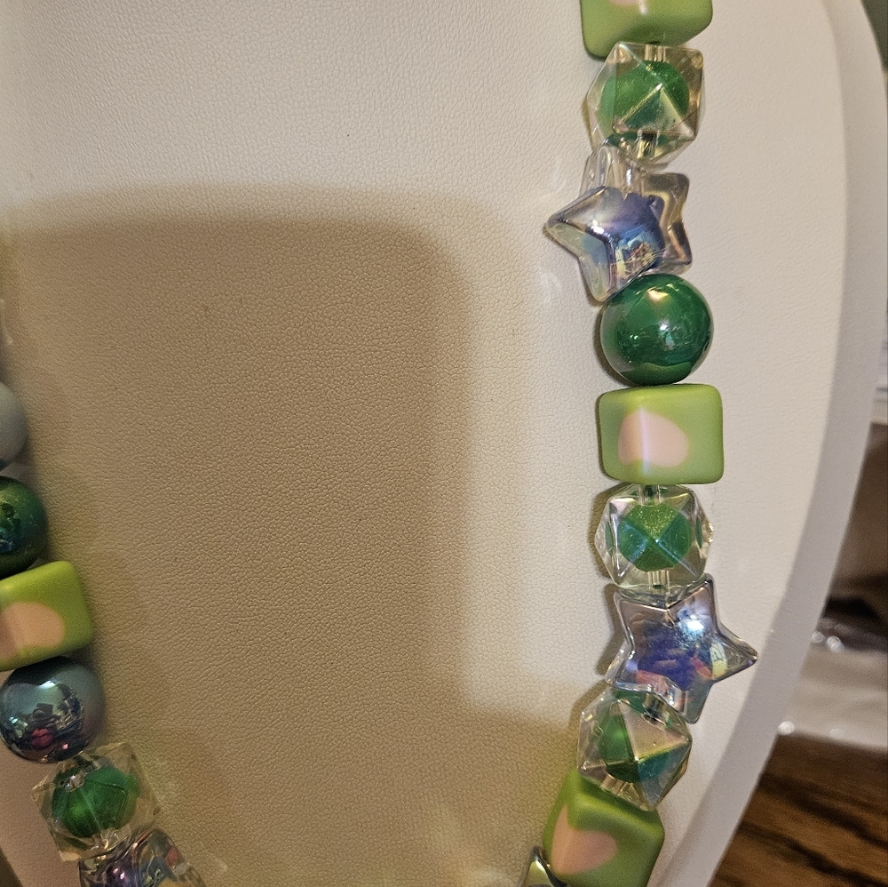 Handmade Colorful Beaded Necklace with Butterfly Pendant - Picture 10 of 12